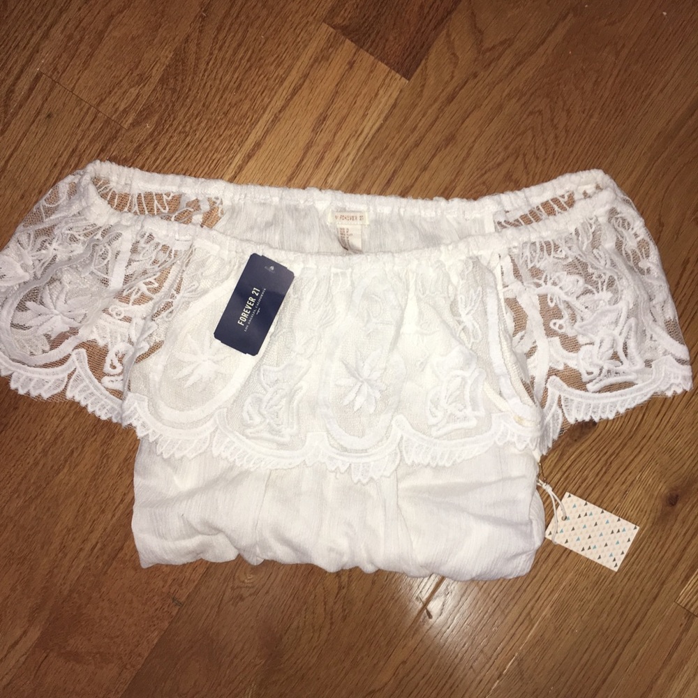 Forever21 Lace Crop Top